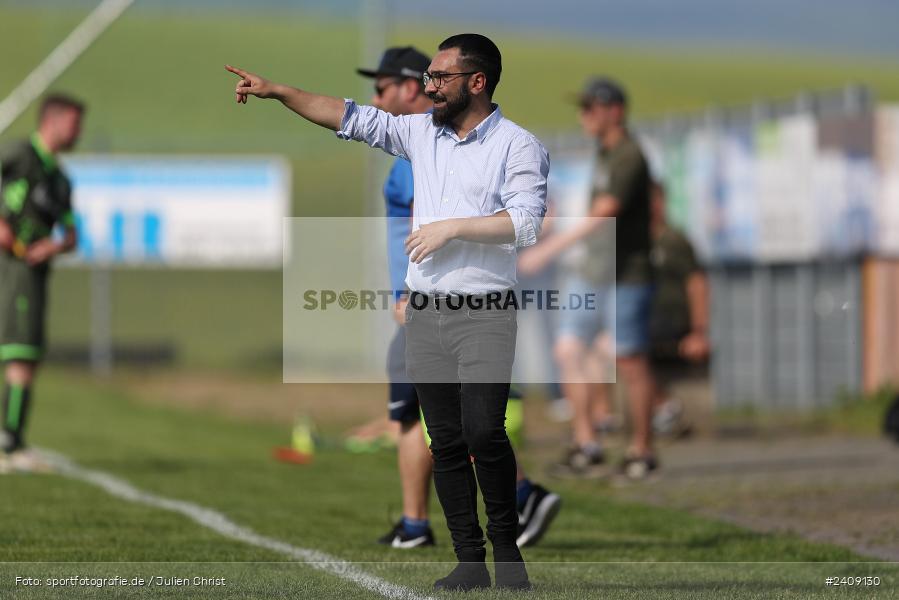Sportgelände, Esselbach, 12.05.2024, sport, action, BFV, Fussball, Mai 2024, 27. Spieltag, Kreisliga Würzburg Gr. 2, TSV, FSV, TSV Neuhütten-Wiesthal, FSV Esselbach-Steinmark - Bild-ID: 2409130
