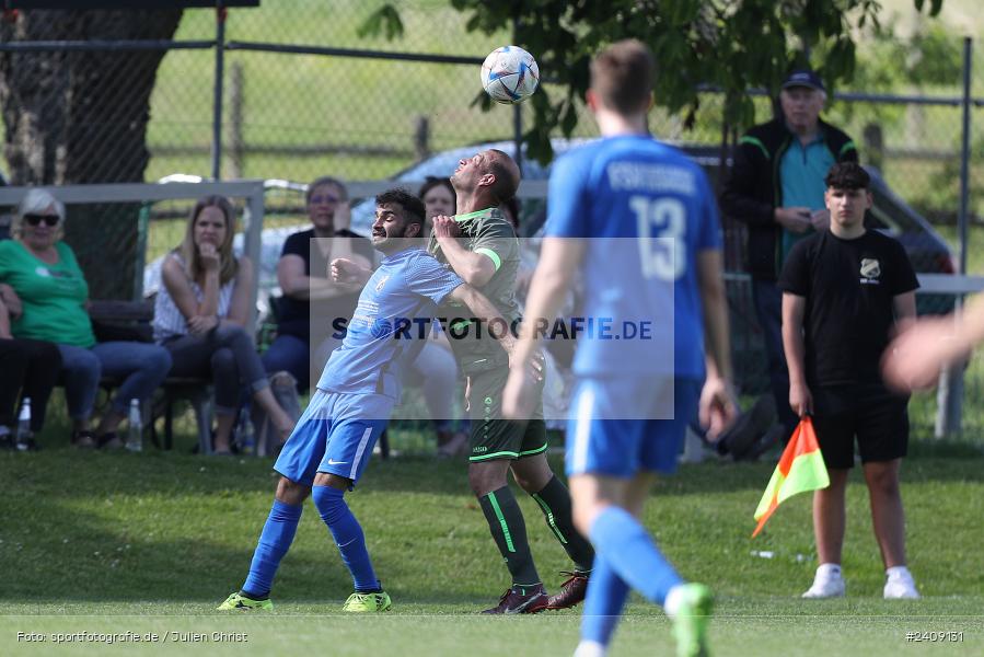 Sportgelände, Esselbach, 12.05.2024, sport, action, BFV, Fussball, Mai 2024, 27. Spieltag, Kreisliga Würzburg Gr. 2, TSV, FSV, TSV Neuhütten-Wiesthal, FSV Esselbach-Steinmark - Bild-ID: 2409131