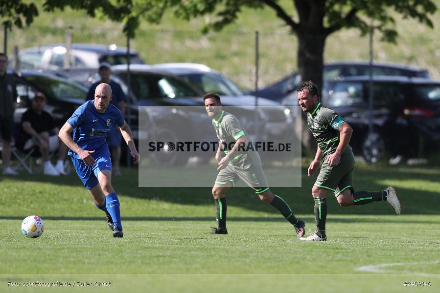 Sportgelände, Esselbach, 12.05.2024, sport, action, BFV, Fussball, Mai 2024, 27. Spieltag, Kreisliga Würzburg Gr. 2, TSV, FSV, TSV Neuhütten-Wiesthal, FSV Esselbach-Steinmark - Bild-ID: 2409140