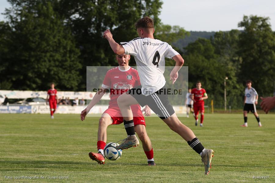 Sportgelände, Lohr am Main, 16.05.2024, sport, action, BFV, Fussball, Mai 2024, B-Junioren, Finale, U17 Landräte Pokal Main-Spessart, TUS, JFG, SG TuS Frammersbach, JFG Spessarttor - Bild-ID: 2409277 Sportgelände, Lohr am Main, 16.05.2024, sport, action, BFV, Fussball, Mai 2024, B-Junioren, Finale, U17 Landräte Pokal Main-Spessart, TUS, JFG, SG TuS Frammersbach, JFG Spessarttor - Bild-ID: 2409277