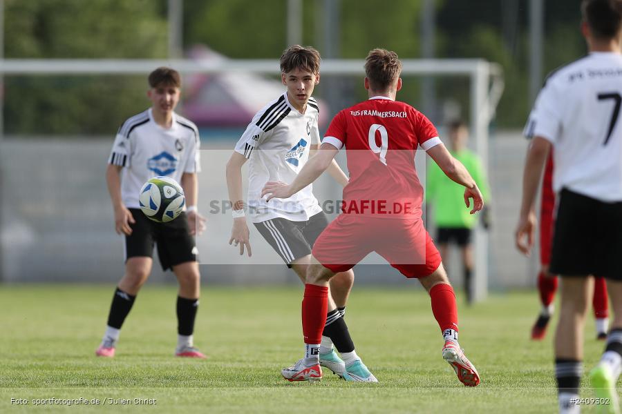 Sportgelände, Lohr am Main, 16.05.2024, sport, action, BFV, Fussball, Mai 2024, B-Junioren, Finale, U17 Landräte Pokal Main-Spessart, TUS, JFG, SG TuS Frammersbach, JFG Spessarttor - Bild-ID: 2409302