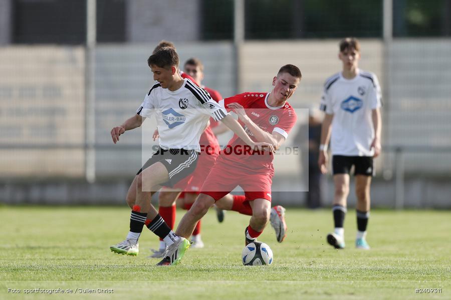 Sportgelände, Lohr am Main, 16.05.2024, sport, action, BFV, Fussball, Mai 2024, B-Junioren, Finale, U17 Landräte Pokal Main-Spessart, TUS, JFG, SG TuS Frammersbach, JFG Spessarttor - Bild-ID: 2409311