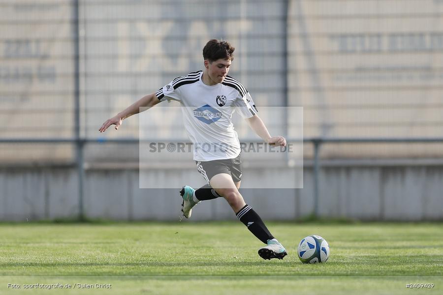 Sportgelände, Lohr am Main, 16.05.2024, sport, action, BFV, Fussball, Mai 2024, B-Junioren, Finale, U17 Landräte Pokal Main-Spessart, TUS, JFG, SG TuS Frammersbach, JFG Spessarttor - Bild-ID: 2409429 Sportgelände, Lohr am Main, 16.05.2024, sport, action, BFV, Fussball, Mai 2024, B-Junioren, Finale, U17 Landräte Pokal Main-Spessart, TUS, JFG, SG TuS Frammersbach, JFG Spessarttor - Bild-ID: 2409429