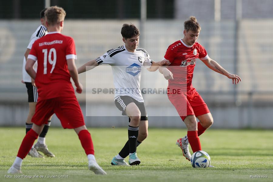 Sportgelände, Lohr am Main, 16.05.2024, sport, action, BFV, Fussball, Mai 2024, B-Junioren, Finale, U17 Landräte Pokal Main-Spessart, TUS, JFG, SG TuS Frammersbach, JFG Spessarttor - Bild-ID: 2409430 Sportgelände, Lohr am Main, 16.05.2024, sport, action, BFV, Fussball, Mai 2024, B-Junioren, Finale, U17 Landräte Pokal Main-Spessart, TUS, JFG, SG TuS Frammersbach, JFG Spessarttor - Bild-ID: 2409430