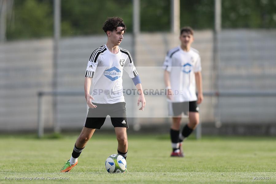 Sportgelände, Lohr am Main, 16.05.2024, sport, action, BFV, Fussball, Mai 2024, B-Junioren, Finale, U17 Landräte Pokal Main-Spessart, TUS, JFG, SG TuS Frammersbach, JFG Spessarttor - Bild-ID: 2409431 Sportgelände, Lohr am Main, 16.05.2024, sport, action, BFV, Fussball, Mai 2024, B-Junioren, Finale, U17 Landräte Pokal Main-Spessart, TUS, JFG, SG TuS Frammersbach, JFG Spessarttor - Bild-ID: 2409431