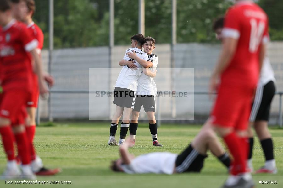 Sportgelände, Lohr am Main, 16.05.2024, sport, action, BFV, Fussball, Mai 2024, B-Junioren, Finale, U17 Landräte Pokal Main-Spessart, TUS, JFG, SG TuS Frammersbach, JFG Spessarttor - Bild-ID: 2409432 Sportgelände, Lohr am Main, 16.05.2024, sport, action, BFV, Fussball, Mai 2024, B-Junioren, Finale, U17 Landräte Pokal Main-Spessart, TUS, JFG, SG TuS Frammersbach, JFG Spessarttor - Bild-ID: 2409432