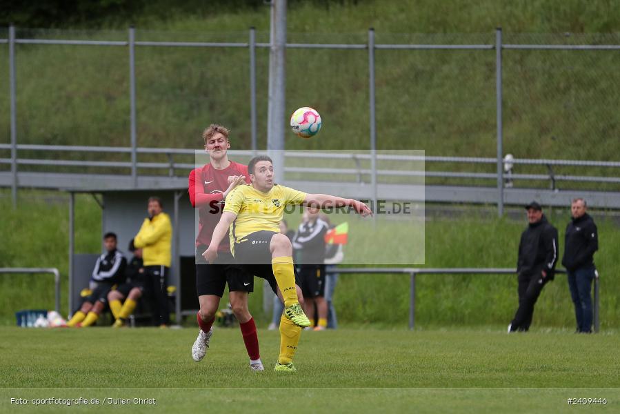 Sportgelände, Aura im Sinngrund, 17.05.2024, sport, action, BFV, Fussball, Mai 2024, Kreisklasse Würzburg Gr. 3, TUS, BCA, TuS Frammersbach II, BSC Aura - Bild-ID: 2409446