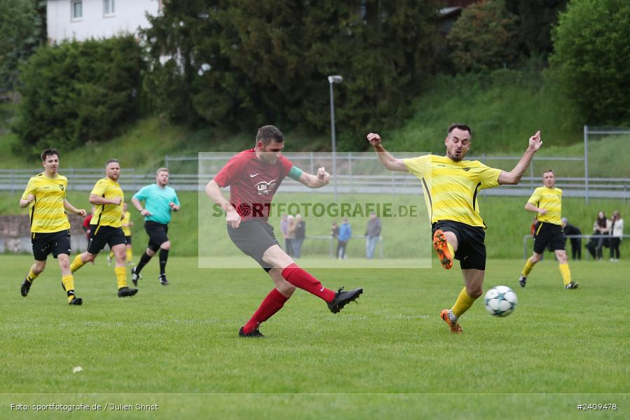 Sportgelände, Aura im Sinngrund, 17.05.2024, sport, action, BFV, Fussball, Mai 2024, Kreisklasse Würzburg Gr. 3, TUS, BCA, TuS Frammersbach II, BSC Aura - Bild-ID: 2409478