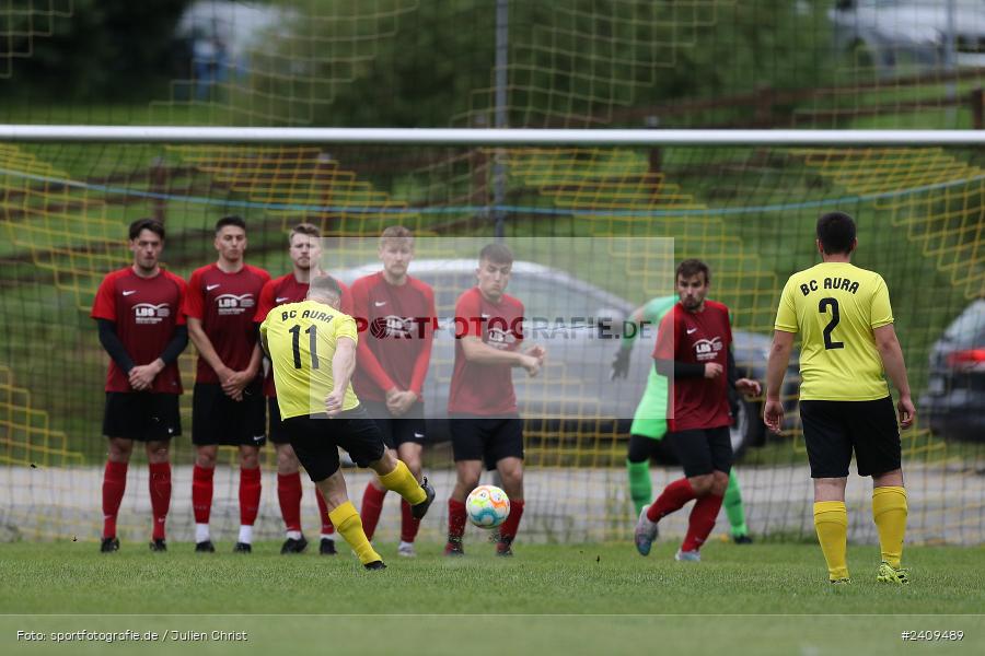 Sportgelände, Aura im Sinngrund, 17.05.2024, sport, action, BFV, Fussball, Mai 2024, Kreisklasse Würzburg Gr. 3, TUS, BCA, TuS Frammersbach II, BSC Aura - Bild-ID: 2409489