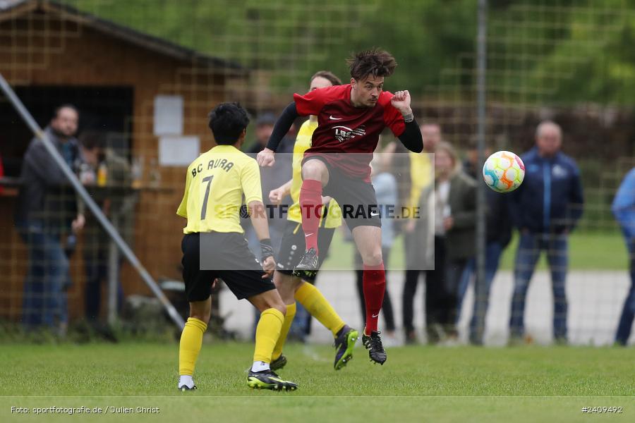 Sportgelände, Aura im Sinngrund, 17.05.2024, sport, action, BFV, Fussball, Mai 2024, Kreisklasse Würzburg Gr. 3, TUS, BCA, TuS Frammersbach II, BSC Aura - Bild-ID: 2409492