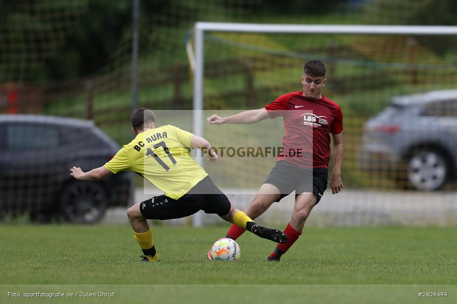 Sportgelände, Aura im Sinngrund, 17.05.2024, sport, action, BFV, Fussball, Mai 2024, Kreisklasse Würzburg Gr. 3, TUS, BCA, TuS Frammersbach II, BSC Aura - Bild-ID: 2409494