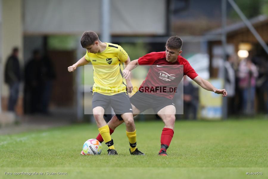 Sportgelände, Aura im Sinngrund, 17.05.2024, sport, action, BFV, Fussball, Mai 2024, Kreisklasse Würzburg Gr. 3, TUS, BCA, TuS Frammersbach II, BSC Aura - Bild-ID: 2409510