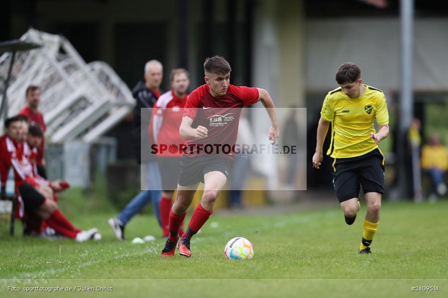 Sportgelände, Aura im Sinngrund, 17.05.2024, sport, action, BFV, Fussball, Mai 2024, Kreisklasse Würzburg Gr. 3, TUS, BCA, TuS Frammersbach II, BSC Aura - Bild-ID: 2409514