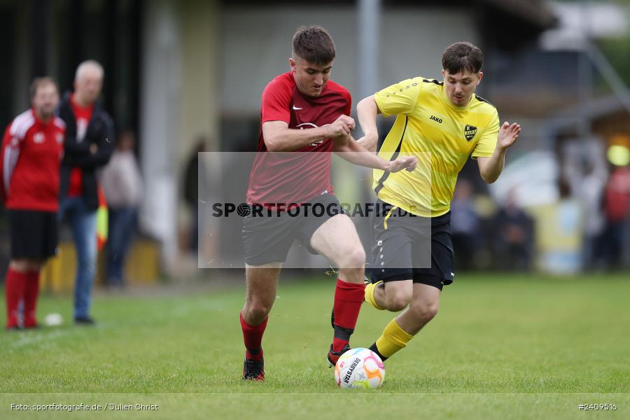 Sportgelände, Aura im Sinngrund, 17.05.2024, sport, action, BFV, Fussball, Mai 2024, Kreisklasse Würzburg Gr. 3, TUS, BCA, TuS Frammersbach II, BSC Aura - Bild-ID: 2409516