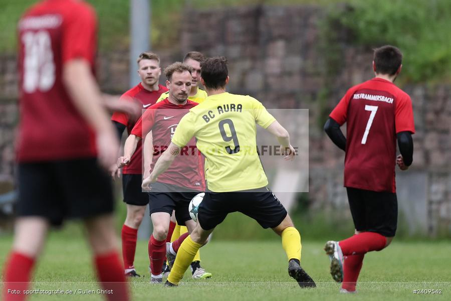 Sportgelände, Aura im Sinngrund, 17.05.2024, sport, action, BFV, Fussball, Mai 2024, Kreisklasse Würzburg Gr. 3, TUS, BCA, TuS Frammersbach II, BSC Aura - Bild-ID: 2409542