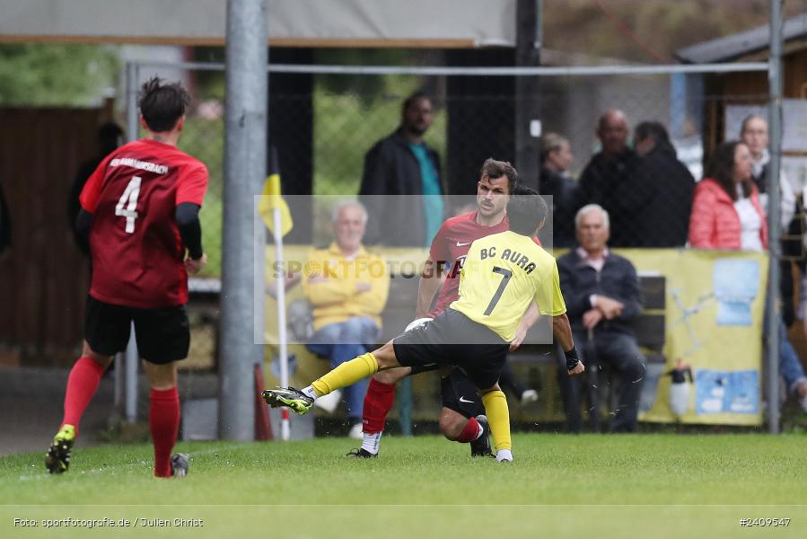 Sportgelände, Aura im Sinngrund, 17.05.2024, sport, action, BFV, Fussball, Mai 2024, Kreisklasse Würzburg Gr. 3, TUS, BCA, TuS Frammersbach II, BSC Aura - Bild-ID: 2409547