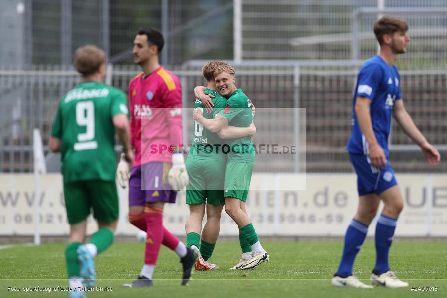 Stadion am Schönbusch, Aschaffenburg, 18.05.2024, sport, action, BFV, Fussball, Mai 2024, 34. Spieltag, Regionalliga Bayern, SVA, ANS, SpVgg Ansbach, SV Viktoria Aschaffenburg - Bild-ID: 2409613
