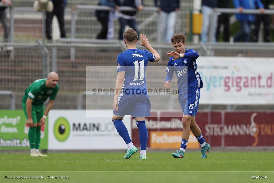 Stadion am Schönbusch, Aschaffenburg, 18.05.2024, sport, action, BFV, Fussball, Mai 2024, 34. Spieltag, Regionalliga Bayern, SVA, ANS, SpVgg Ansbach, SV Viktoria Aschaffenburg - Bild-ID: 2409619