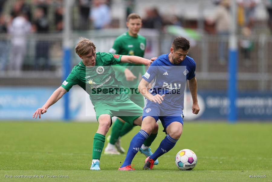 Stadion am Schönbusch, Aschaffenburg, 18.05.2024, sport, action, BFV, Fussball, Mai 2024, 34. Spieltag, Regionalliga Bayern, SVA, ANS, SpVgg Ansbach, SV Viktoria Aschaffenburg - Bild-ID: 2409625