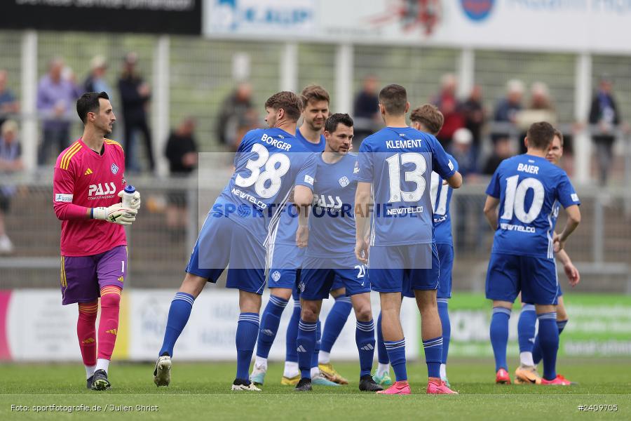 Stadion am Schönbusch, Aschaffenburg, 18.05.2024, sport, action, BFV, Fussball, Mai 2024, 34. Spieltag, Regionalliga Bayern, SVA, ANS, SpVgg Ansbach, SV Viktoria Aschaffenburg - Bild-ID: 2409705