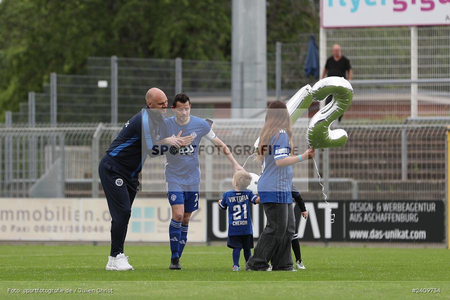 Stadion am Schönbusch, Aschaffenburg, 18.05.2024, sport, action, BFV, Fussball, Mai 2024, 34. Spieltag, Regionalliga Bayern, SVA, ANS, SpVgg Ansbach, SV Viktoria Aschaffenburg - Bild-ID: 2409734