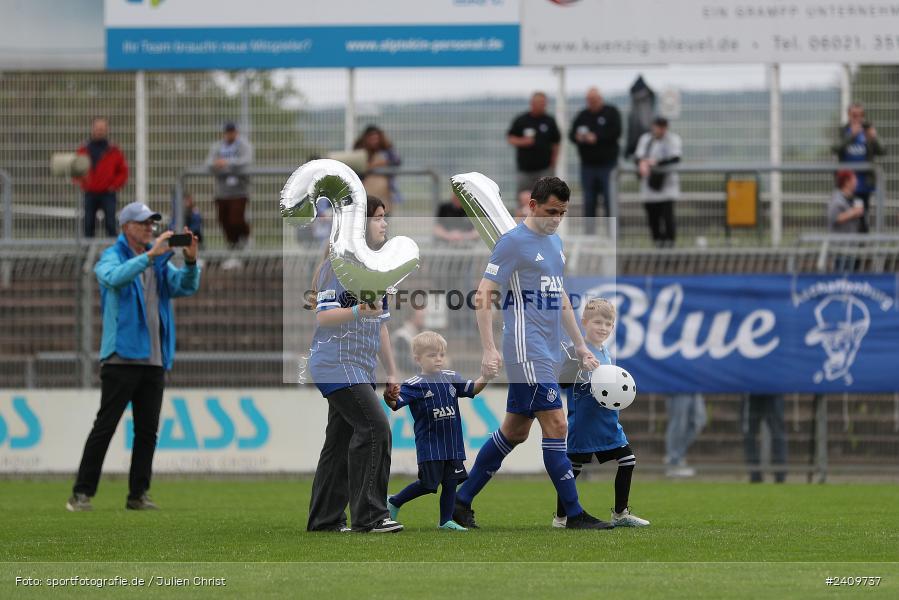 Stadion am Schönbusch, Aschaffenburg, 18.05.2024, sport, action, BFV, Fussball, Mai 2024, 34. Spieltag, Regionalliga Bayern, SVA, ANS, SpVgg Ansbach, SV Viktoria Aschaffenburg - Bild-ID: 2409737