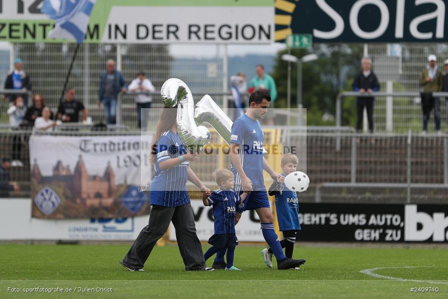 Stadion am Schönbusch, Aschaffenburg, 18.05.2024, sport, action, BFV, Fussball, Mai 2024, 34. Spieltag, Regionalliga Bayern, SVA, ANS, SpVgg Ansbach, SV Viktoria Aschaffenburg - Bild-ID: 2409740