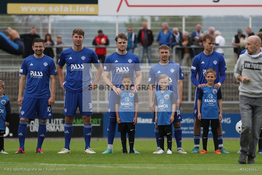 Stadion am Schönbusch, Aschaffenburg, 18.05.2024, sport, action, BFV, Fussball, Mai 2024, 34. Spieltag, Regionalliga Bayern, SVA, ANS, SpVgg Ansbach, SV Viktoria Aschaffenburg - Bild-ID: 2409743