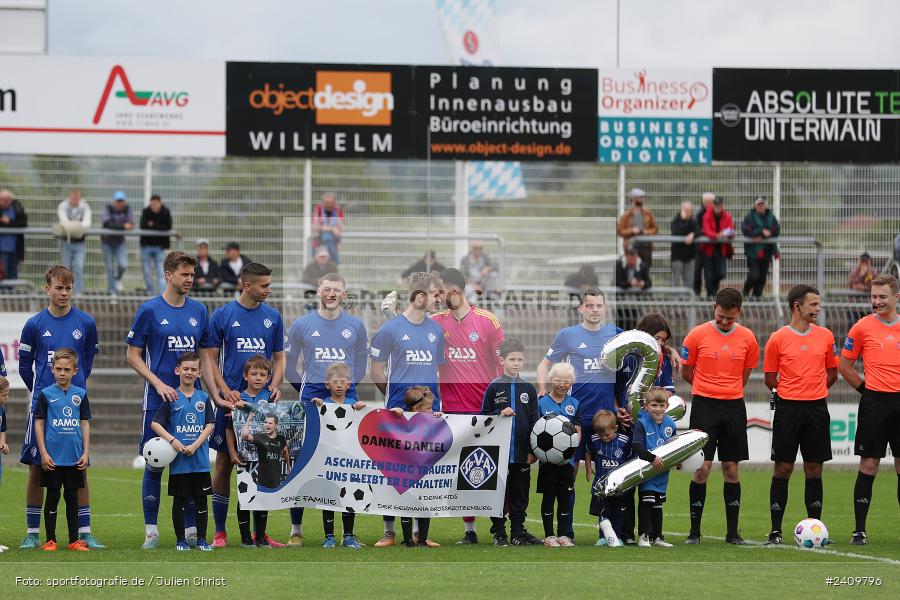 Stadion am Schönbusch, Aschaffenburg, 18.05.2024, sport, action, BFV, Fussball, Mai 2024, 34. Spieltag, Regionalliga Bayern, SVA, ANS, SpVgg Ansbach, SV Viktoria Aschaffenburg - Bild-ID: 2409796