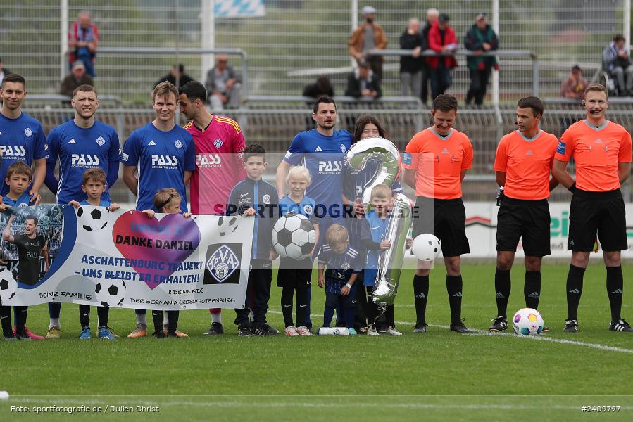 Stadion am Schönbusch, Aschaffenburg, 18.05.2024, sport, action, BFV, Fussball, Mai 2024, 34. Spieltag, Regionalliga Bayern, SVA, ANS, SpVgg Ansbach, SV Viktoria Aschaffenburg - Bild-ID: 2409797