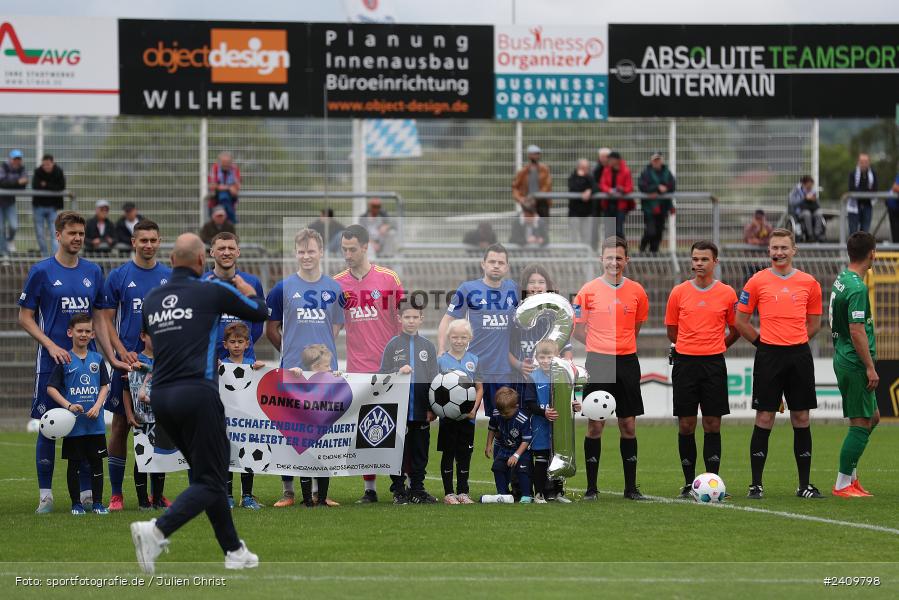 Stadion am Schönbusch, Aschaffenburg, 18.05.2024, sport, action, BFV, Fussball, Mai 2024, 34. Spieltag, Regionalliga Bayern, SVA, ANS, SpVgg Ansbach, SV Viktoria Aschaffenburg - Bild-ID: 2409798