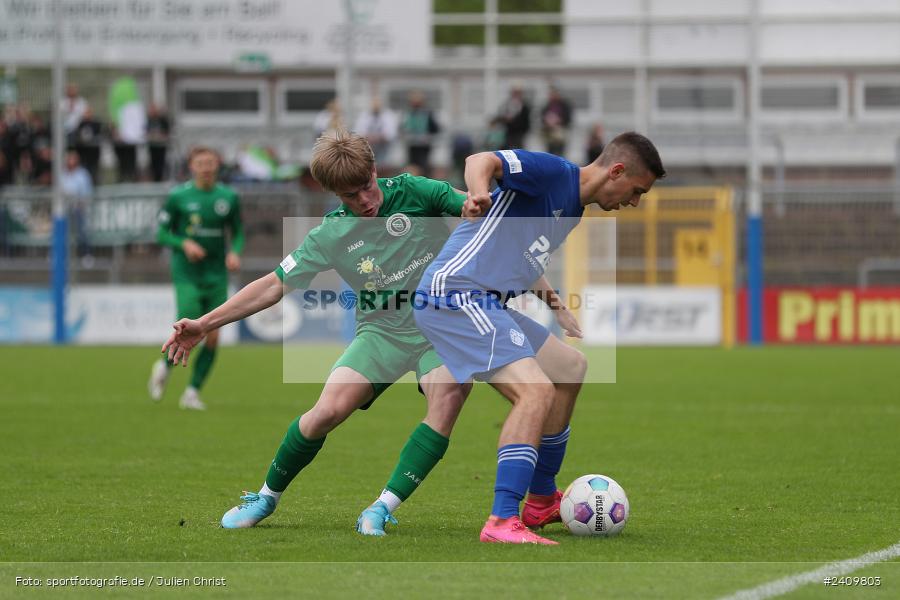Stadion am Schönbusch, Aschaffenburg, 18.05.2024, sport, action, BFV, Fussball, Mai 2024, 34. Spieltag, Regionalliga Bayern, SVA, ANS, SpVgg Ansbach, SV Viktoria Aschaffenburg - Bild-ID: 2409803