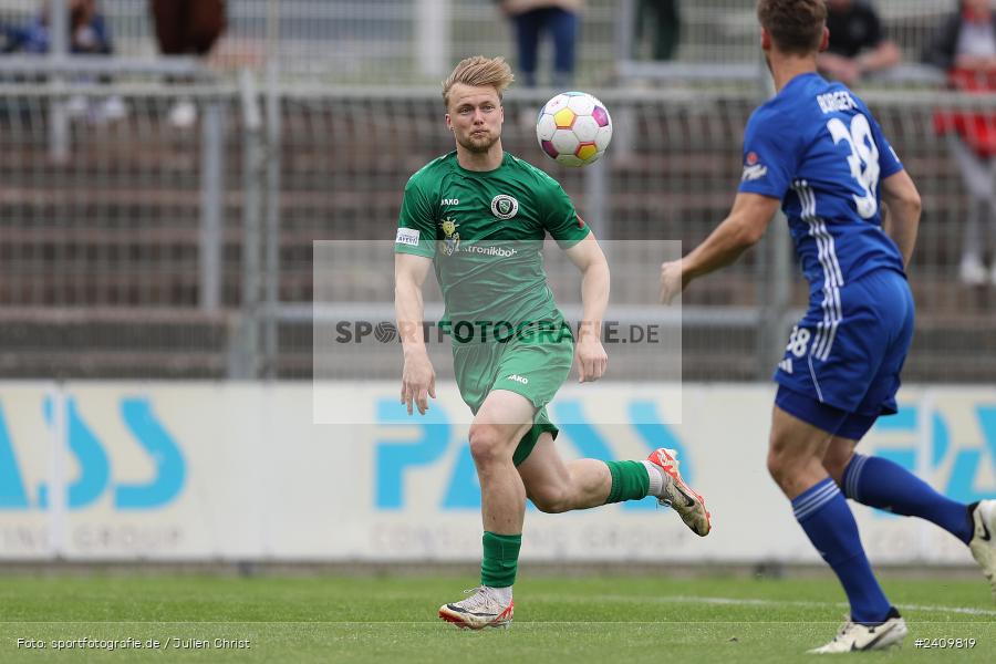 Stadion am Schönbusch, Aschaffenburg, 18.05.2024, sport, action, BFV, Fussball, Mai 2024, 34. Spieltag, Regionalliga Bayern, SVA, ANS, SpVgg Ansbach, SV Viktoria Aschaffenburg - Bild-ID: 2409819