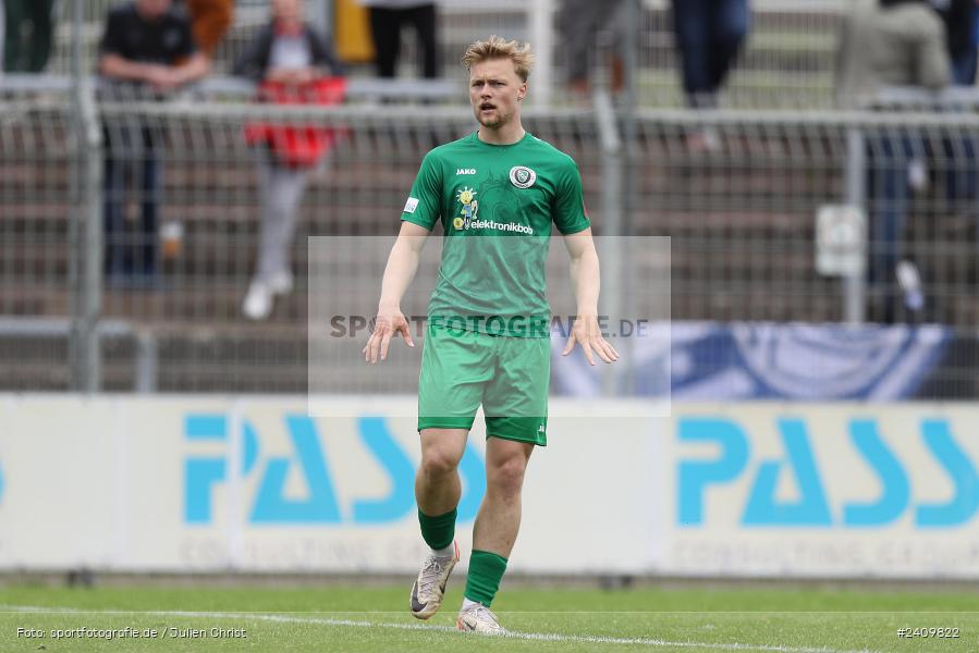Stadion am Schönbusch, Aschaffenburg, 18.05.2024, sport, action, BFV, Fussball, Mai 2024, 34. Spieltag, Regionalliga Bayern, SVA, ANS, SpVgg Ansbach, SV Viktoria Aschaffenburg - Bild-ID: 2409822