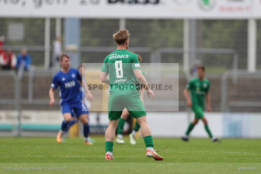 Stadion am Schönbusch, Aschaffenburg, 18.05.2024, sport, action, BFV, Fussball, Mai 2024, 34. Spieltag, Regionalliga Bayern, SVA, ANS, SpVgg Ansbach, SV Viktoria Aschaffenburg - Bild-ID: 2409829