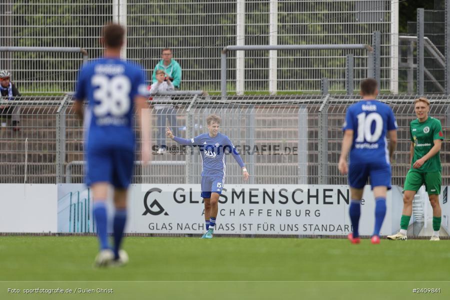 Stadion am Schönbusch, Aschaffenburg, 18.05.2024, sport, action, BFV, Fussball, Mai 2024, 34. Spieltag, Regionalliga Bayern, SVA, ANS, SpVgg Ansbach, SV Viktoria Aschaffenburg - Bild-ID: 2409841