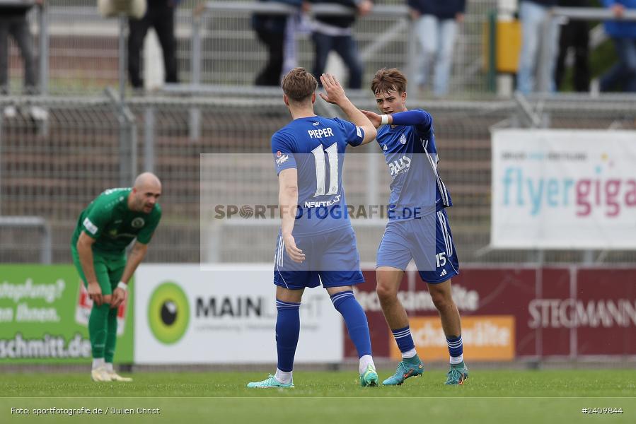 Stadion am Schönbusch, Aschaffenburg, 18.05.2024, sport, action, BFV, Fussball, Mai 2024, 34. Spieltag, Regionalliga Bayern, SVA, ANS, SpVgg Ansbach, SV Viktoria Aschaffenburg - Bild-ID: 2409844