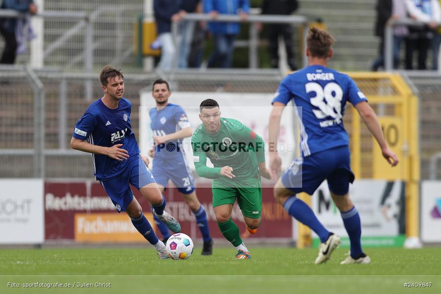 Stadion am Schönbusch, Aschaffenburg, 18.05.2024, sport, action, BFV, Fussball, Mai 2024, 34. Spieltag, Regionalliga Bayern, SVA, ANS, SpVgg Ansbach, SV Viktoria Aschaffenburg - Bild-ID: 2409847