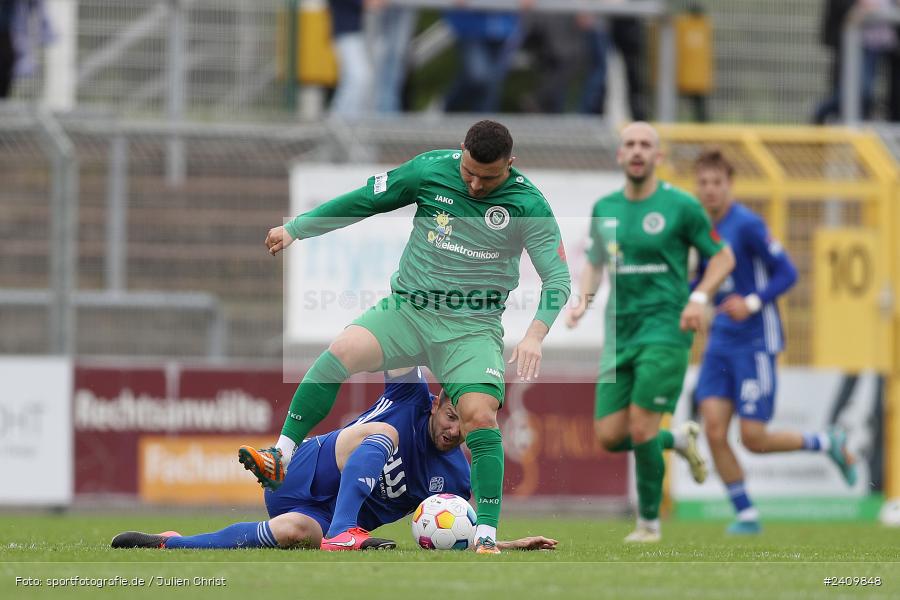 Stadion am Schönbusch, Aschaffenburg, 18.05.2024, sport, action, BFV, Fussball, Mai 2024, 34. Spieltag, Regionalliga Bayern, SVA, ANS, SpVgg Ansbach, SV Viktoria Aschaffenburg - Bild-ID: 2409848