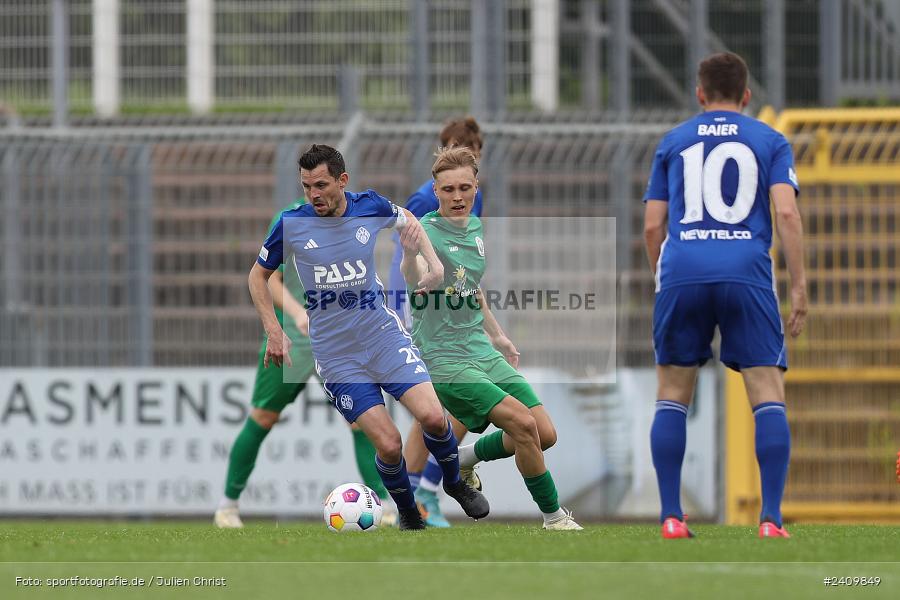 Stadion am Schönbusch, Aschaffenburg, 18.05.2024, sport, action, BFV, Fussball, Mai 2024, 34. Spieltag, Regionalliga Bayern, SVA, ANS, SpVgg Ansbach, SV Viktoria Aschaffenburg - Bild-ID: 2409849