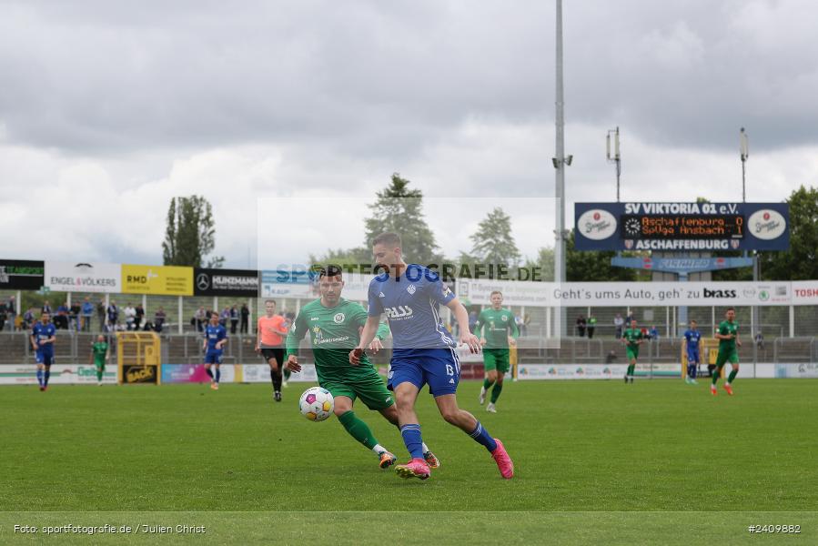 Stadion am Schönbusch, Aschaffenburg, 18.05.2024, sport, action, BFV, Fussball, Mai 2024, 34. Spieltag, Regionalliga Bayern, SVA, ANS, SpVgg Ansbach, SV Viktoria Aschaffenburg - Bild-ID: 2409882
