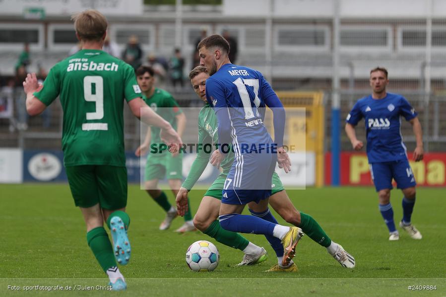 Stadion am Schönbusch, Aschaffenburg, 18.05.2024, sport, action, BFV, Fussball, Mai 2024, 34. Spieltag, Regionalliga Bayern, SVA, ANS, SpVgg Ansbach, SV Viktoria Aschaffenburg - Bild-ID: 2409884