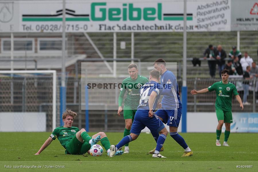 Stadion am Schönbusch, Aschaffenburg, 18.05.2024, sport, action, BFV, Fussball, Mai 2024, 34. Spieltag, Regionalliga Bayern, SVA, ANS, SpVgg Ansbach, SV Viktoria Aschaffenburg - Bild-ID: 2409887