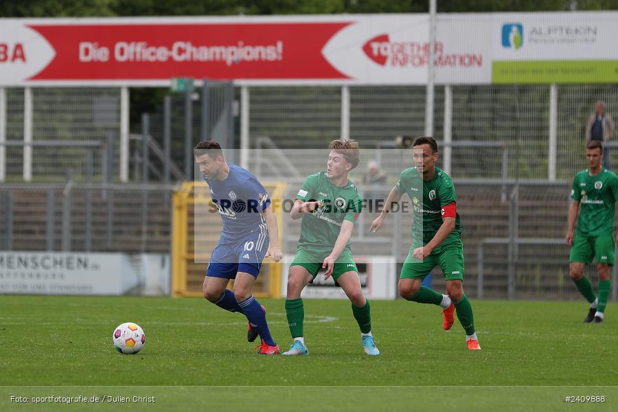 Stadion am Schönbusch, Aschaffenburg, 18.05.2024, sport, action, BFV, Fussball, Mai 2024, 34. Spieltag, Regionalliga Bayern, SVA, ANS, SpVgg Ansbach, SV Viktoria Aschaffenburg - Bild-ID: 2409888