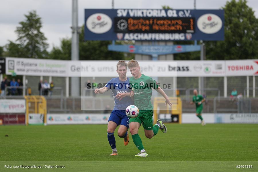 Stadion am Schönbusch, Aschaffenburg, 18.05.2024, sport, action, BFV, Fussball, Mai 2024, 34. Spieltag, Regionalliga Bayern, SVA, ANS, SpVgg Ansbach, SV Viktoria Aschaffenburg - Bild-ID: 2409889