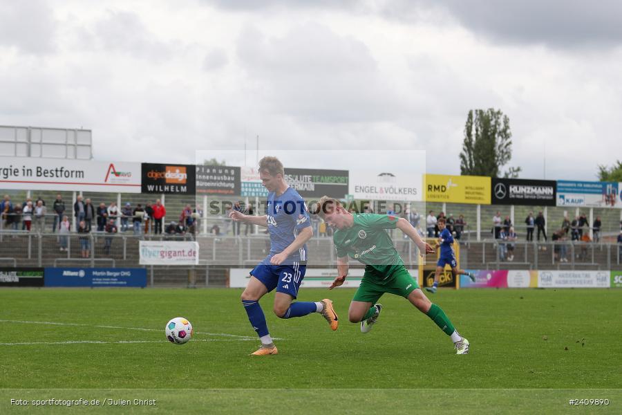 Stadion am Schönbusch, Aschaffenburg, 18.05.2024, sport, action, BFV, Fussball, Mai 2024, 34. Spieltag, Regionalliga Bayern, SVA, ANS, SpVgg Ansbach, SV Viktoria Aschaffenburg - Bild-ID: 2409890