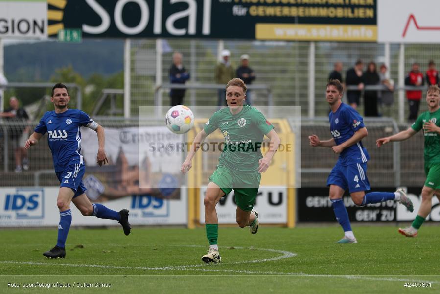 Stadion am Schönbusch, Aschaffenburg, 18.05.2024, sport, action, BFV, Fussball, Mai 2024, 34. Spieltag, Regionalliga Bayern, SVA, ANS, SpVgg Ansbach, SV Viktoria Aschaffenburg - Bild-ID: 2409891