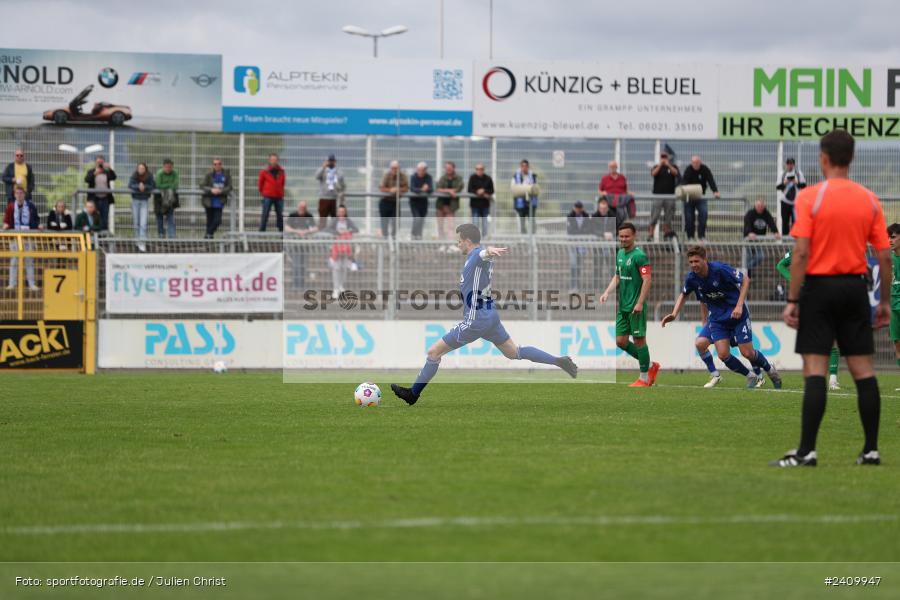 Stadion am Schönbusch, Aschaffenburg, 18.05.2024, sport, action, BFV, Fussball, Mai 2024, 34. Spieltag, Regionalliga Bayern, SVA, ANS, SpVgg Ansbach, SV Viktoria Aschaffenburg - Bild-ID: 2409947