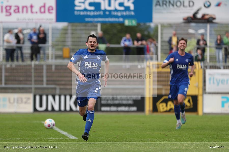 Stadion am Schönbusch, Aschaffenburg, 18.05.2024, sport, action, BFV, Fussball, Mai 2024, 34. Spieltag, Regionalliga Bayern, SVA, ANS, SpVgg Ansbach, SV Viktoria Aschaffenburg - Bild-ID: 2409950