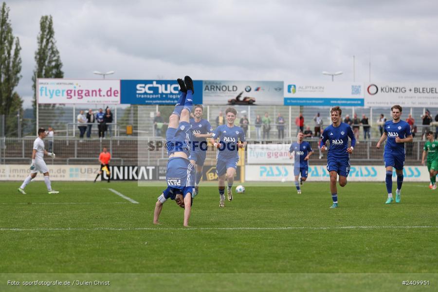 Stadion am Schönbusch, Aschaffenburg, 18.05.2024, sport, action, BFV, Fussball, Mai 2024, 34. Spieltag, Regionalliga Bayern, SVA, ANS, SpVgg Ansbach, SV Viktoria Aschaffenburg - Bild-ID: 2409951